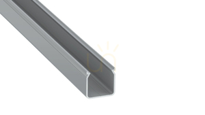 TEKKNI+ profile type HELSE+ silver anodized 2 m small 0