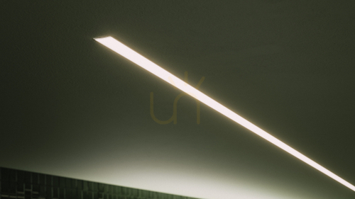 Check TEKKNI MOSSO plasterboard LED profile set black, milky cover 3 m