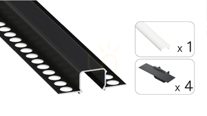 TEKKNI MOSSO set black, frosted shade 2 m small 1