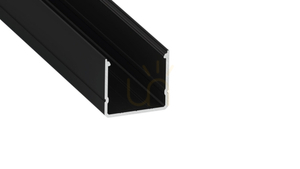 LUMINES RAI LED profile black lacquered 3 m surface-mounted small 0