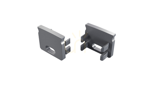 Check ALU LUMINES SEI cap silver anodized with hole