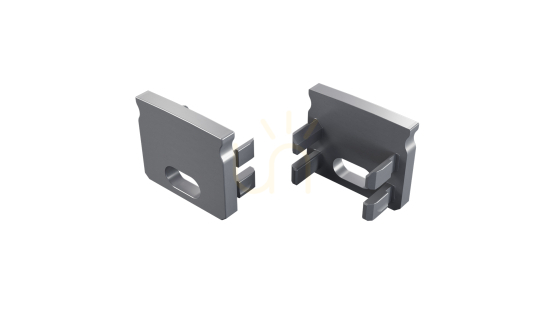 ALU LUMINES SEI cap silver anodized with hole