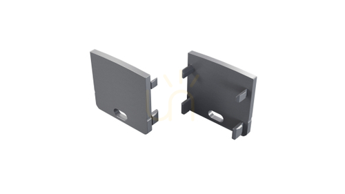 Check ALU LUMINES RAI silver anodized plug with hole