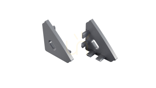 Check ALU LUMINES AGO silver anodized plug with hole