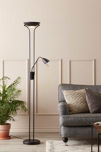 Floor Lamp Markslojd DETROIT 2-Light Black Metal 180 cm 111223 small 1