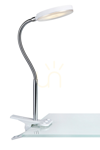 Check Clip-on Light Markslojd FLEX LED White/Chrome 106470