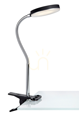 Check Clamp Lamp Markslojd FLEX LED Black Chrome 106471