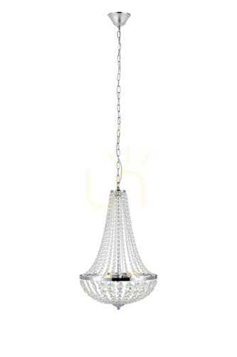 Check Chandelier Markslojd Granso 3-Light Chrome Crystal IP44 107551