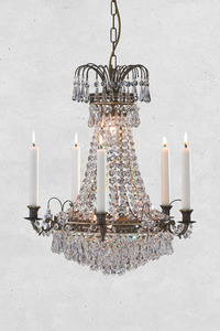 Chandelier Markslojd LACKO 6-Light Transparent Metal Brilliant 100642 small 1