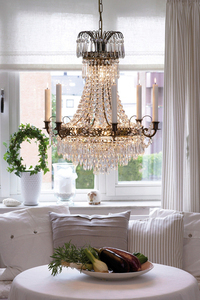 Chandelier Markslojd LACKO 7-Light Transparent Metal Brilliant 54 cm 100649 small 1
