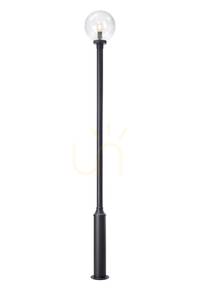 Outdoor Pole Light Markslojd Sphere Black Transparent Aluminum 36 cm 107119 small 0