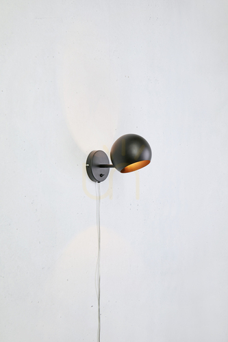 Check Wall Lamp Markslojd EDGAR Black Metal 1-Light 108753
