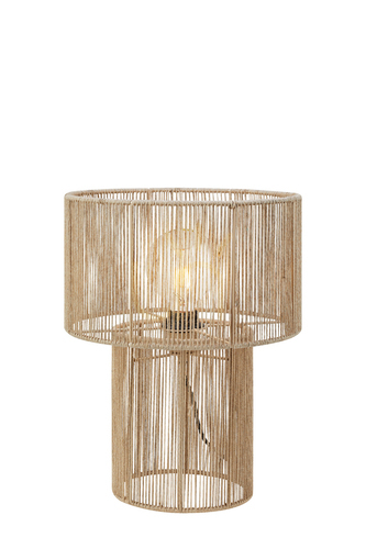Check Table Lamp Markslojd Soga Natural Jute Steel 38 cm 108769