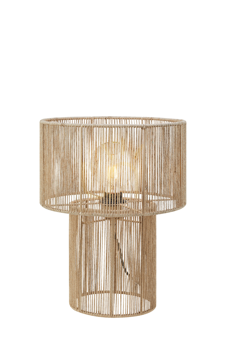 Table Lamp Markslojd Soga Natural Jute Steel 38 cm 108769