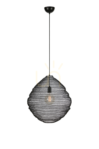 Check Pendant Light Markslojd Tazza Black Steel 50 cm 108772