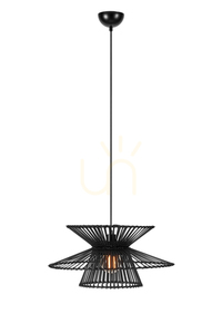 Pendant Light Markslojd Duplici Black Bamboo 57 cm 108784 small 0