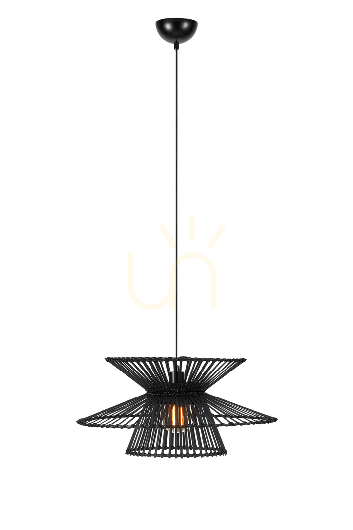 Pendant Light Markslojd Duplici Black Bamboo 57 cm 108784