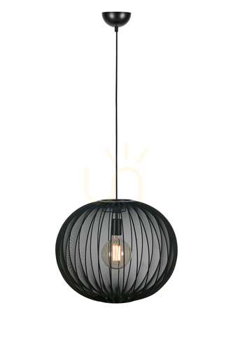 Check Pendant Light Markslojd Florence Black Metal 50 cm 2-Light 108791