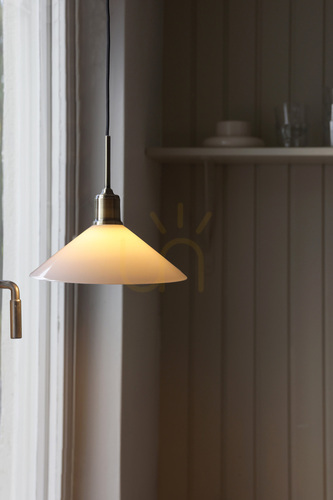 Check Pendant Light Markslojd Vela 108867 White Gloss 25 cm
