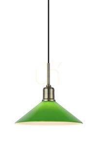 Pendant Light Markslojd Vela Green Antique Brass 25 cm 108868 small 0
