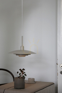 Pendant Light Markslojd PINY 35 cm Beige Steel 108875 small 1