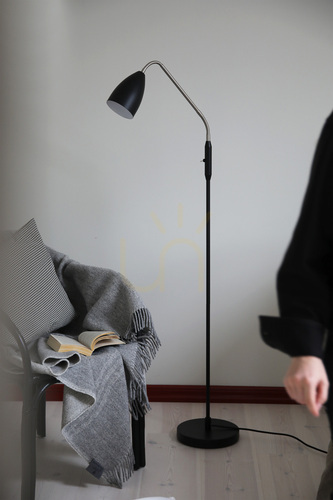 Check Floor Lamp Markslojd PATRO 108886 Black LED Steel 140 cm