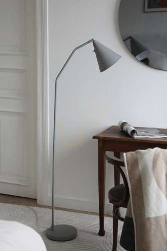 Check Floor Lamp Markslojd FUNIL LED Gray Steel 144 cm 108891