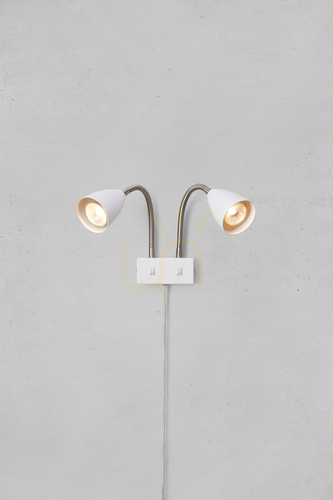 Check Wall Light Markslojd CIRO 2L Silver Steel 108900