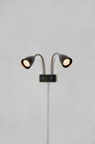 Check Indoor Wall Light Markslojd CIRO 2L Silver Steel 108901