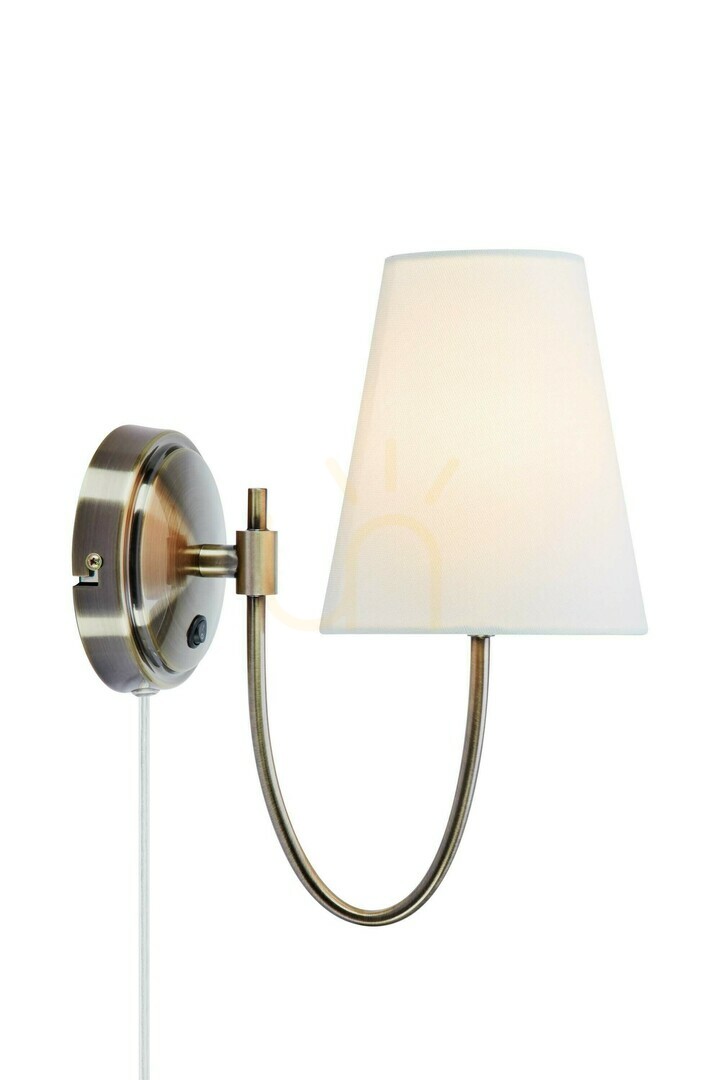 Wall Light Markslojd Amar Antique Brass Steel 108908