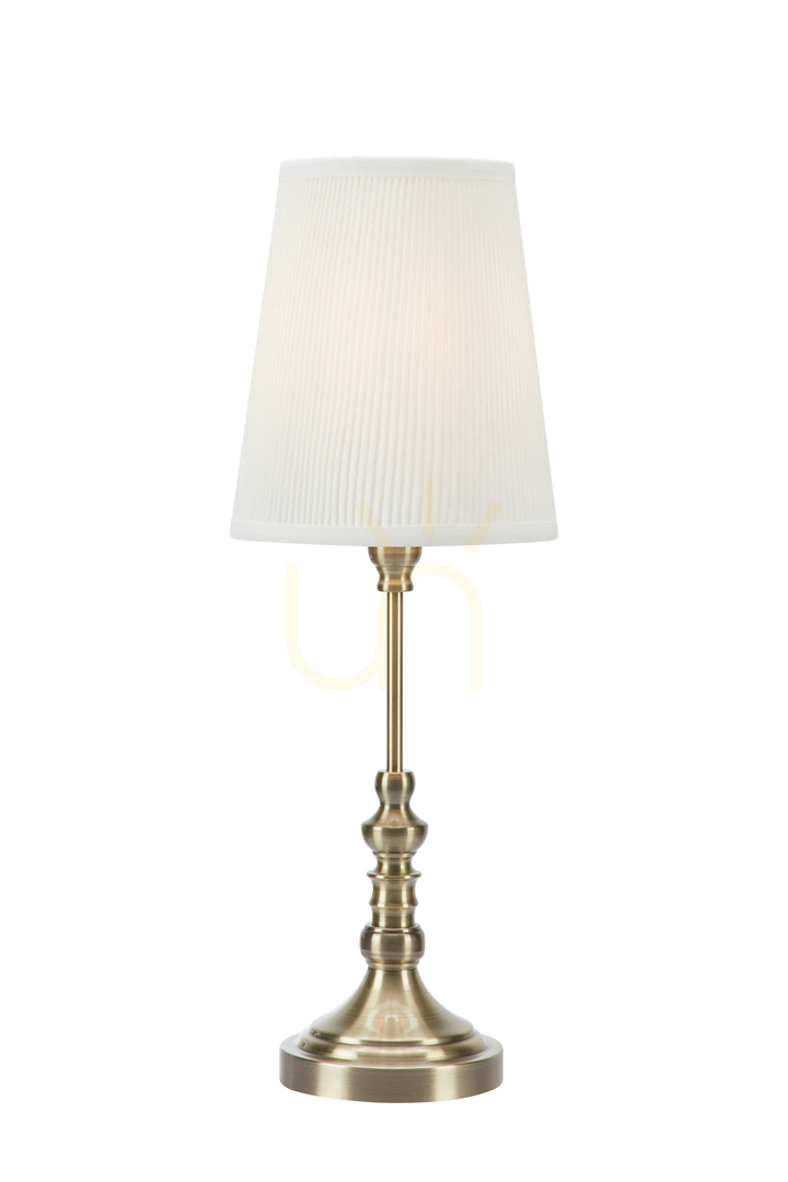 Table Lamp Markslojd Noble 108970 Antique Brass White 66 cm