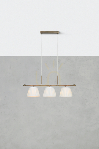 Check Pendant Light Markslojd Oxford 3L Brass White Steel 108975