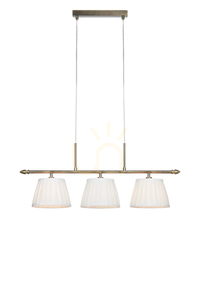 Pendant Light Markslojd Oxford 3L Brass White Steel 108975 small 0