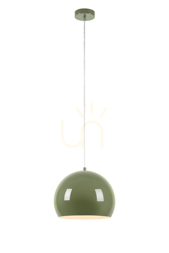 Check Pendant Light Markslojd POP Green Steel 28 cm 108988