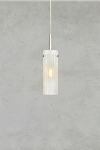 Check Pendant Light Markslojd TIBIA 109014 Frosted Satin Nickel Steel 28.5 cm