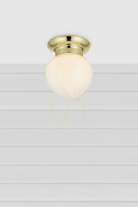 Ceiling Light Markslojd Ronda Brass White IP44 19 cm 109030 small 1