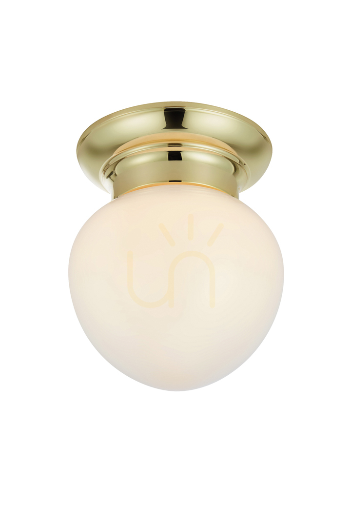 Ceiling Light Markslojd Ronda Brass White IP44 19 cm 109030