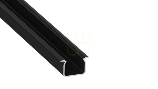 TEKKNI UHRE set black, 2 m transparent lampshade