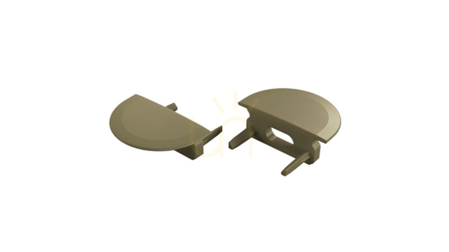Check End cap for LUMINES IVO inox profile with hole