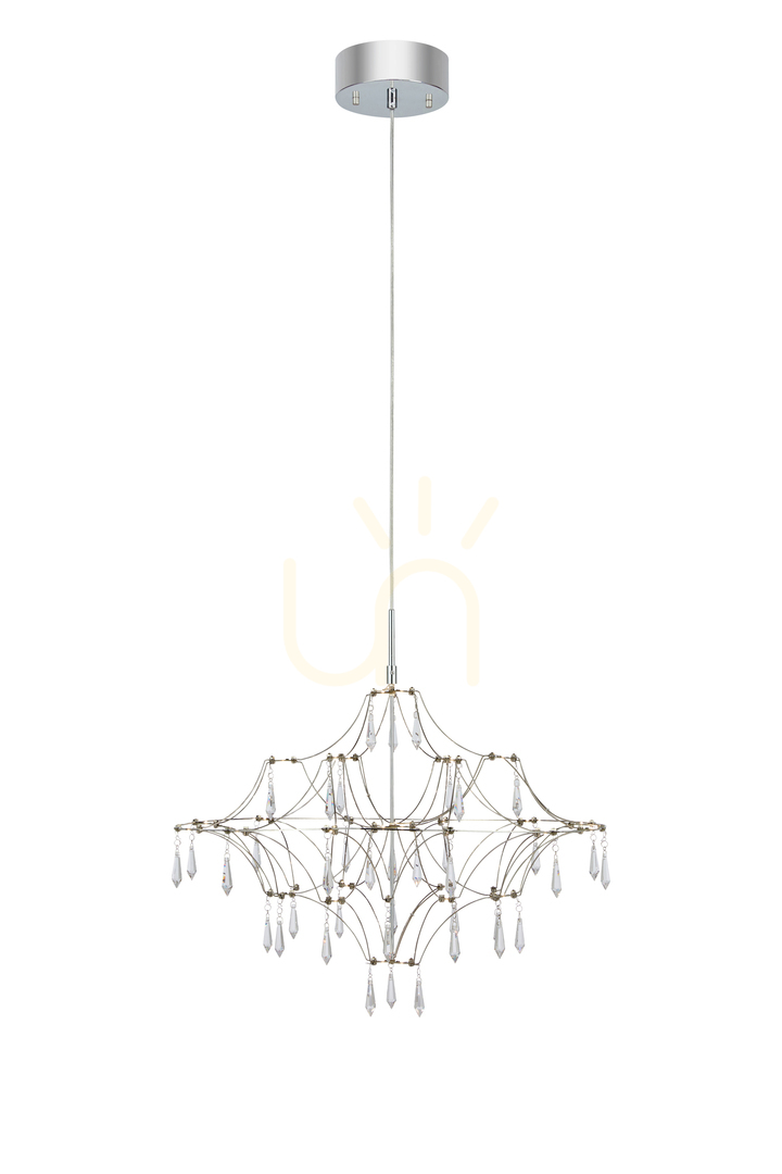 Kronleuchter Markslojd Efesos 60 cm transparent Stahl 108869