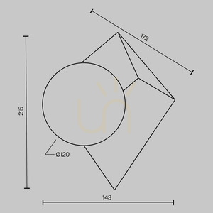 Wall lamp CUBEO MOD445WL-01PT Maytoni small 4