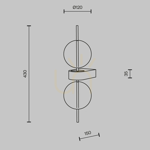 DOUBLE MOON wall lamp MOD478WL-L8B3K Maytoni small 9