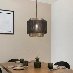 Pendant Light Endon Plexus Brass Steel 25 cm E27 small 2