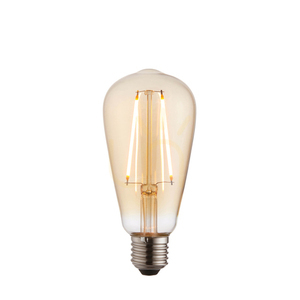 E27 LED Filament Pear Bulb Amber Endon 2W Glass 14cm small 0