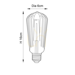 Accessory Ribb Pear Transparent Endon small 2