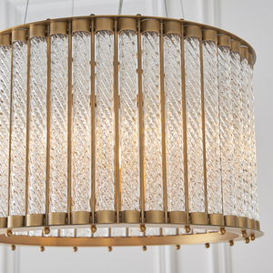 Endon Romola Gold 6-Light Pendant Lamp 50 cm Steel Glass small 6