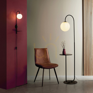 Halo Standing Lamp Black Endon small 4