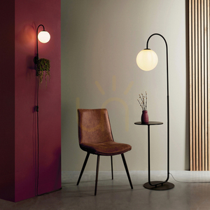 Halo Standing Lamp Black Endon small 5