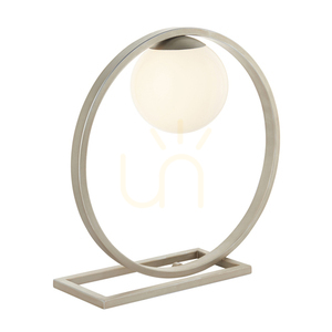 Table Lamp Endon Enzo Silver Steel Glass 32.2 cm small 0