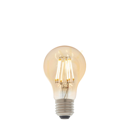 Check E27 LED Filament GLS Amber Bulb Endon 6W Dimmable Glass
